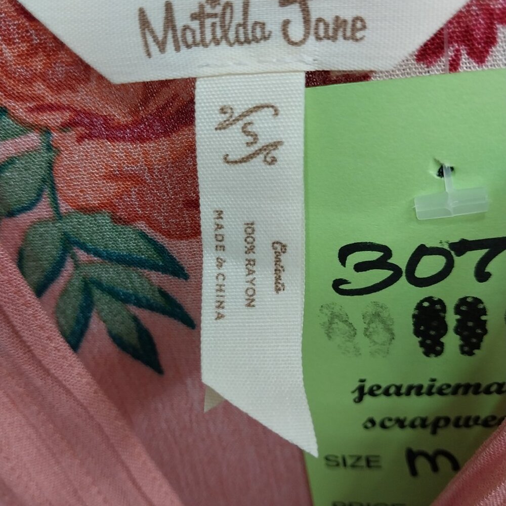 3073 Size Small Matilda Jane Tunic Dress in Pink and Blue. - Picture 6 of 7